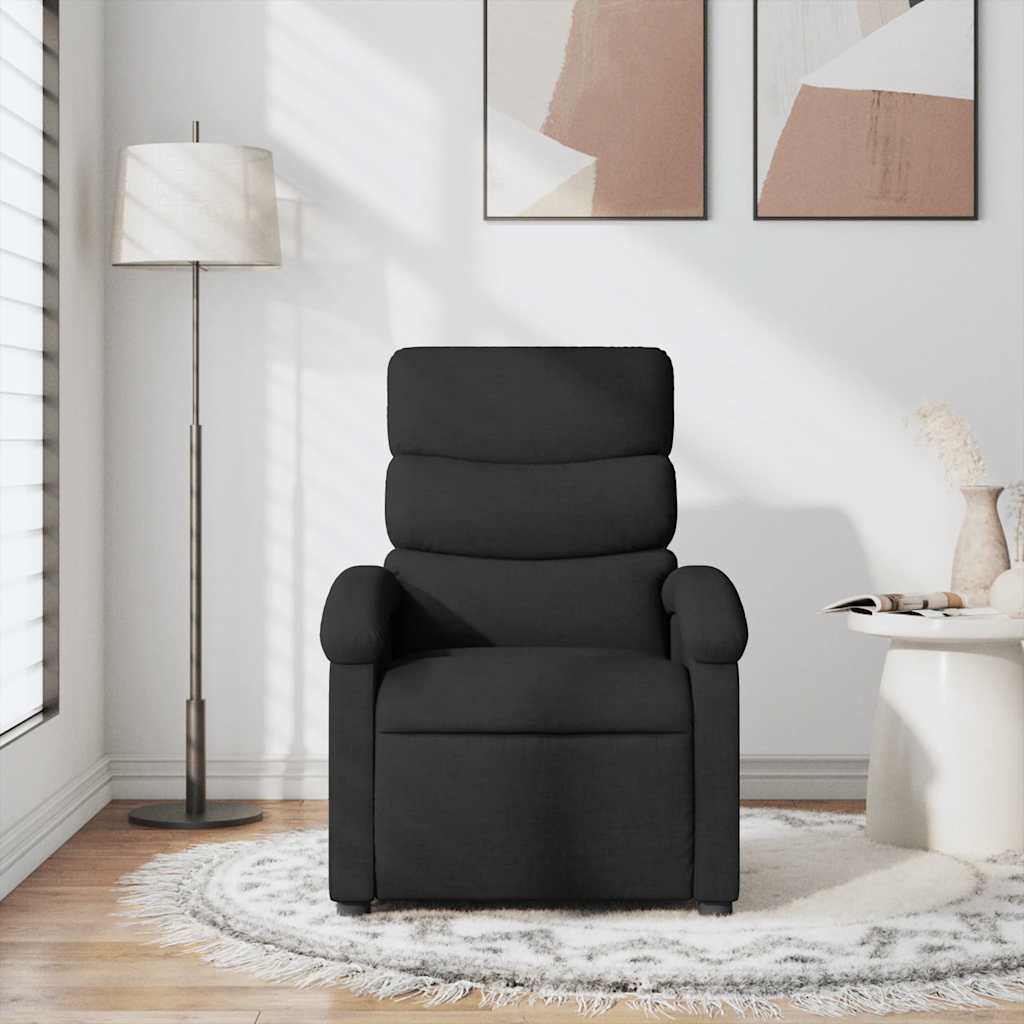 Fauteuil de massage inclinable Noir Tissu - XIOS