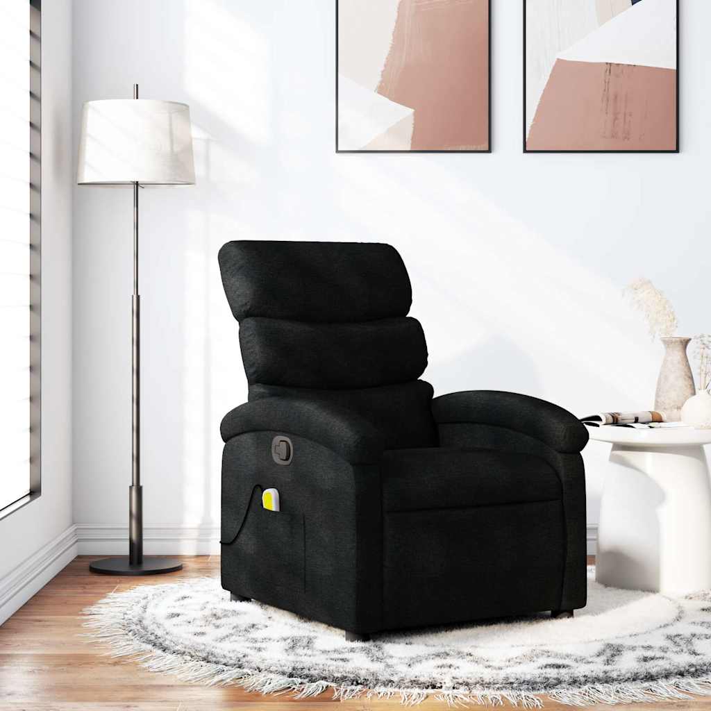 Fauteuil de massage inclinable Noir Tissu - XIOS