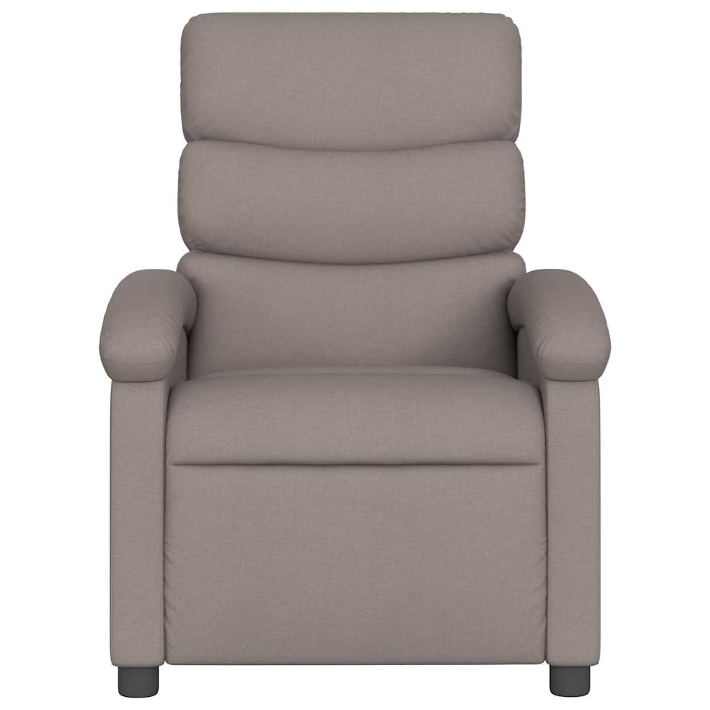 Fauteuil de massage inclinable Taupe Tissu