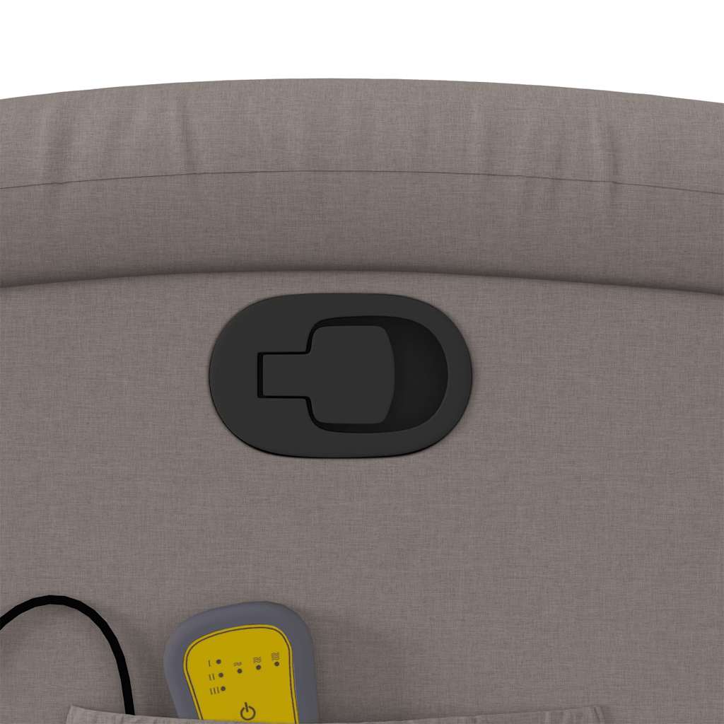 Fauteuil de massage inclinable Taupe Tissu - XIOS