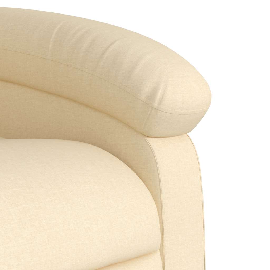Fauteuil de massage inclinable Crème Tissu - XIOS