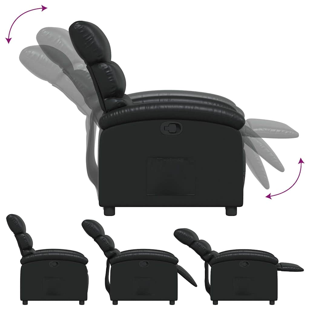 Fauteuil inclinable Noir Similicuir - XIOS