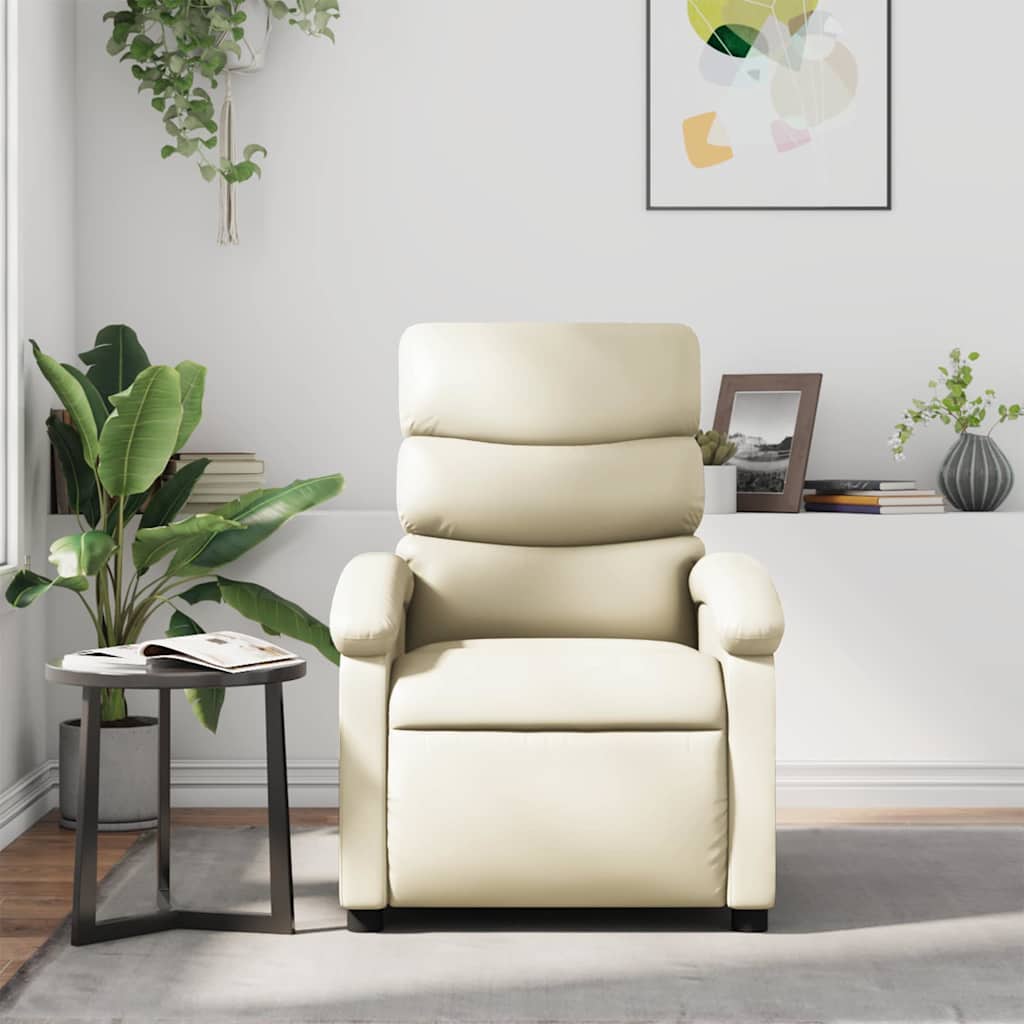 Fauteuil inclinable Crème Similicuir - XIOS