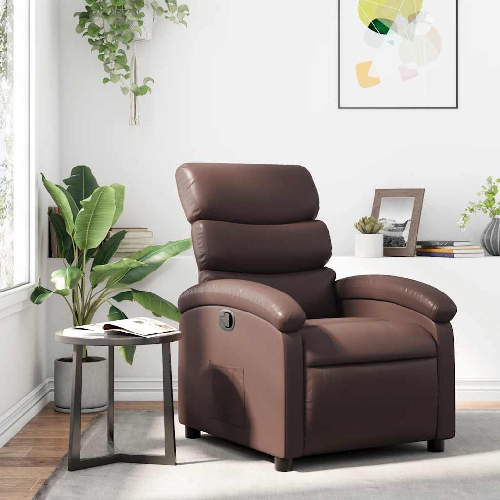 Fauteuil inclinable Marron Similicuir - XIOS