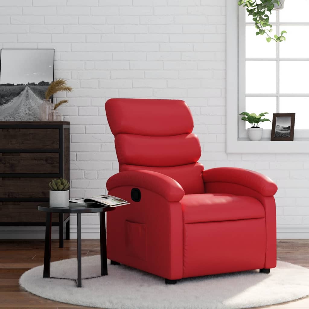 Fauteuil inclinable Rouge Similicuir - XIOS
