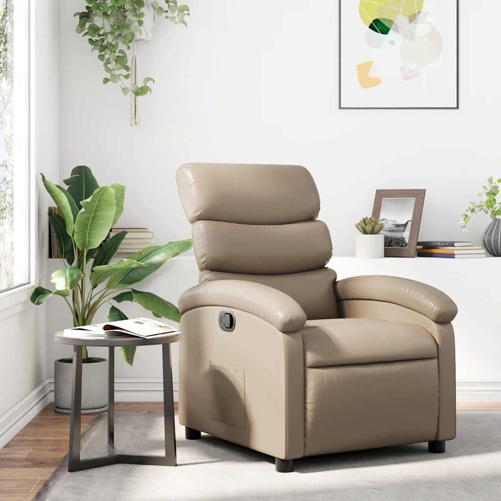 Fauteuil inclinable Cappuccino Similicuir - XIOS