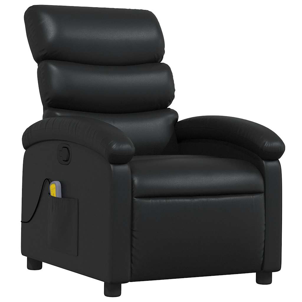 Fauteuil de massage inclinable Noir Similicuir - XIOS
