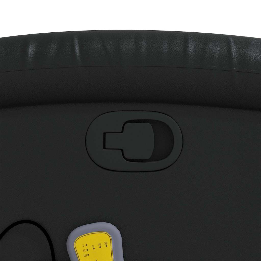 Fauteuil de massage inclinable Noir Similicuir - XIOS