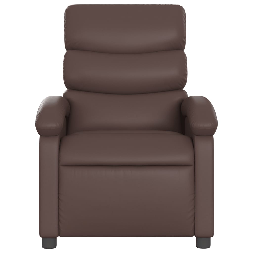 Fauteuil de massage inclinable Marron Similicuir - XIOS