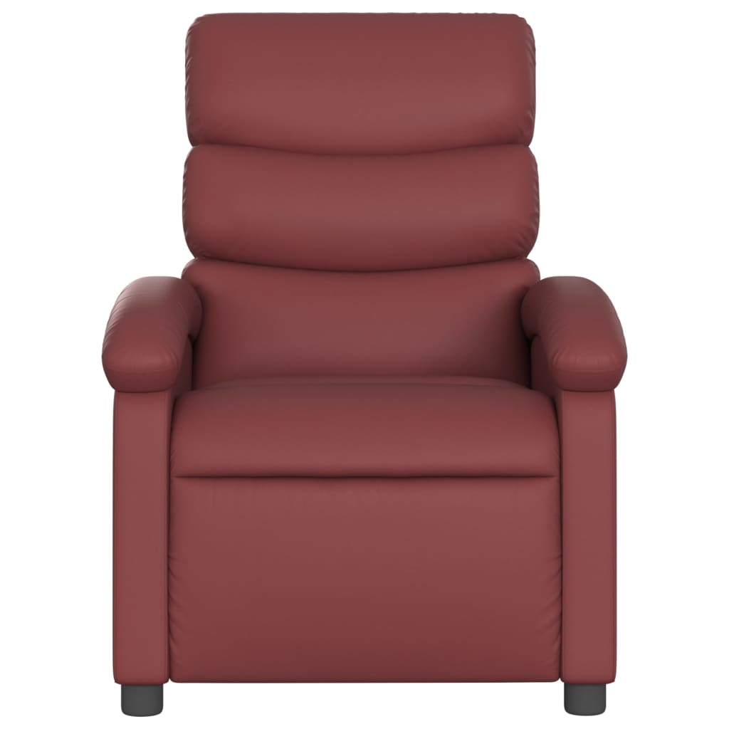 Fauteuil de massage inclinable Rouge bordeaux Similicuir - XIOS