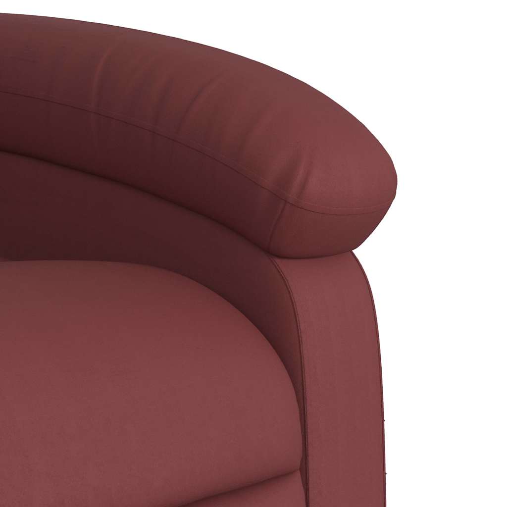 Fauteuil de massage inclinable Rouge bordeaux Similicuir - XIOS