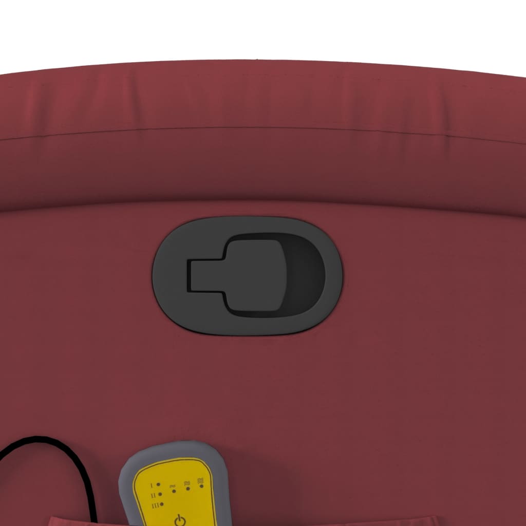 Fauteuil de massage inclinable Rouge bordeaux Similicuir - XIOS