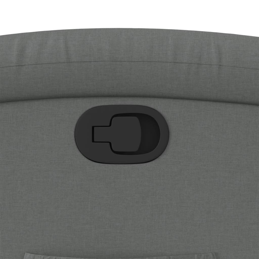 Fauteuil inclinable Gris foncé Tissu - XIOS