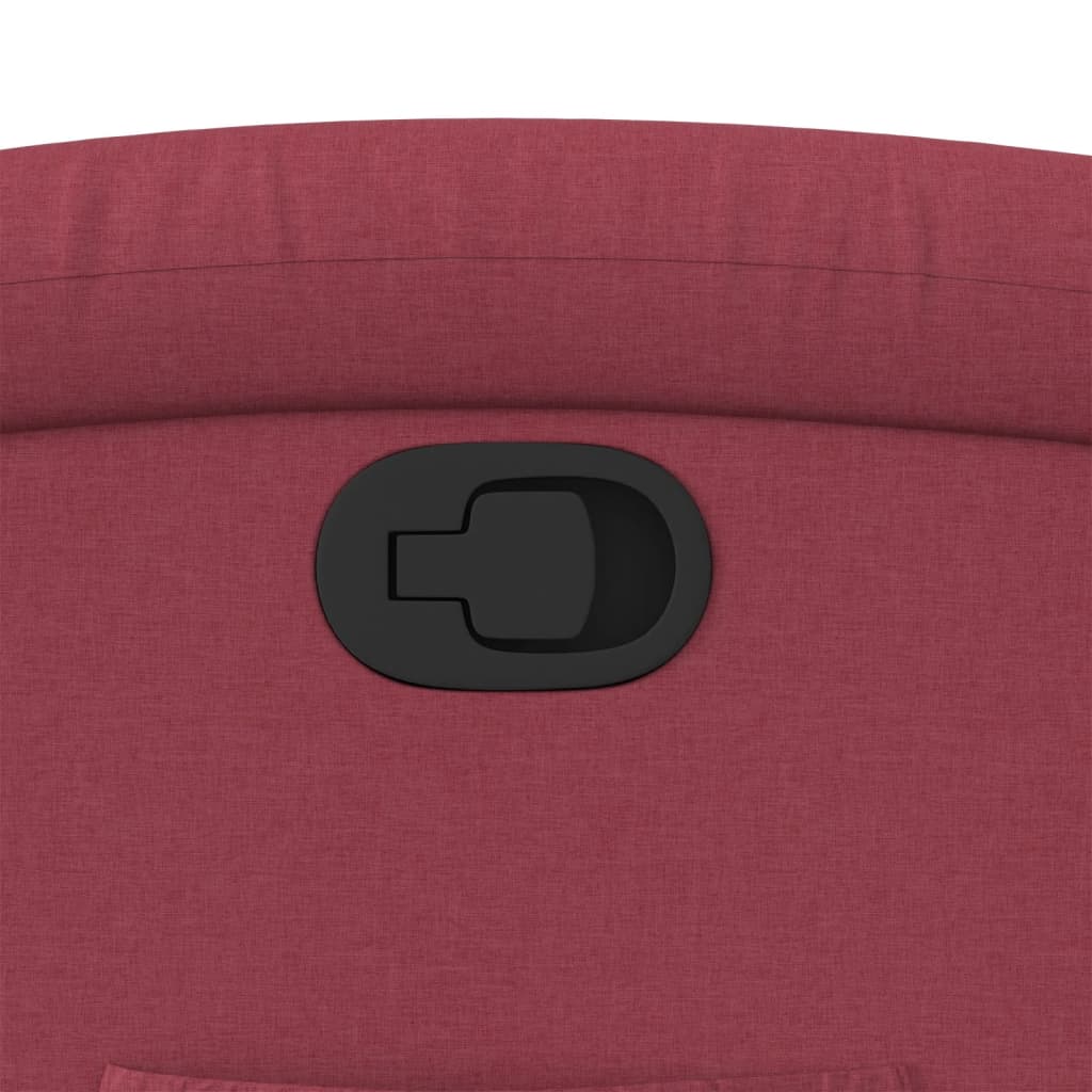 Fauteuil inclinable Rouge bordeaux Tissu - XIOS