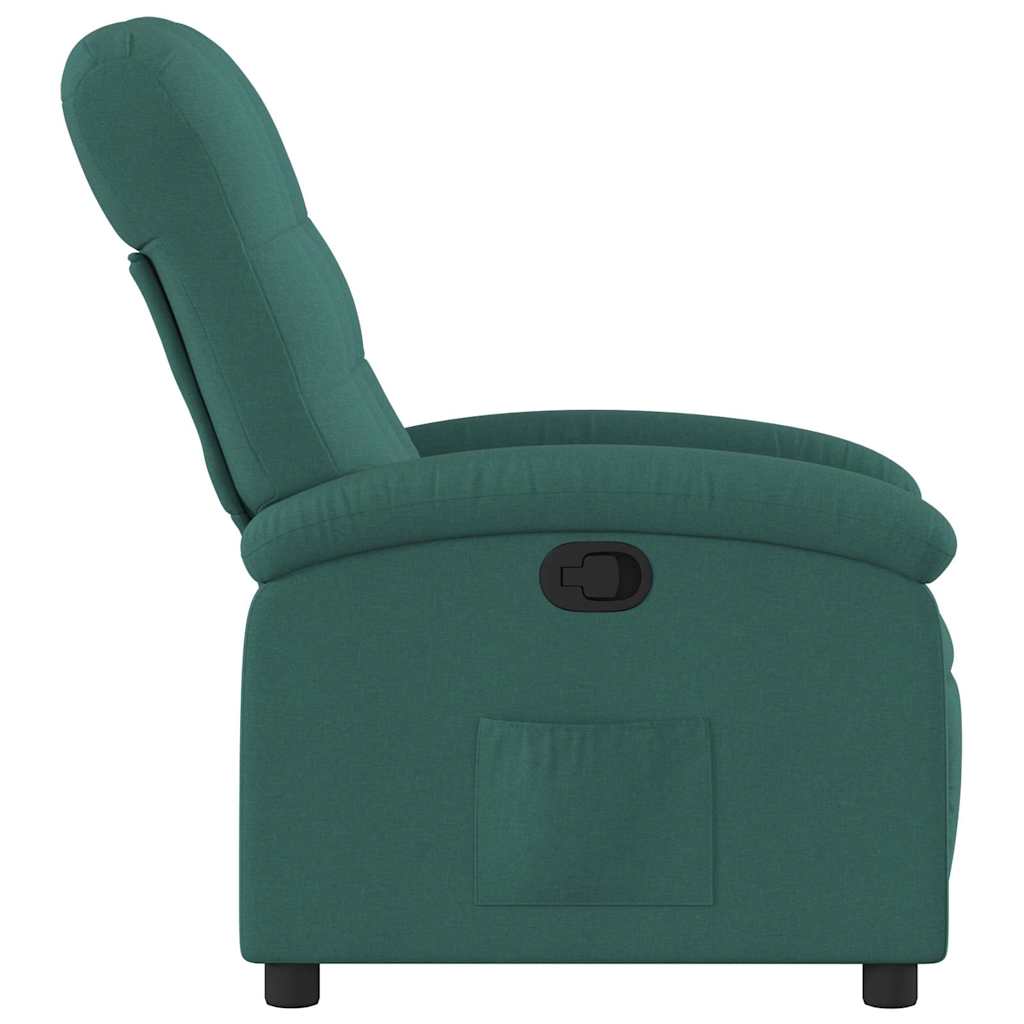Fauteuil inclinable Vert foncé Tissu - XIOS