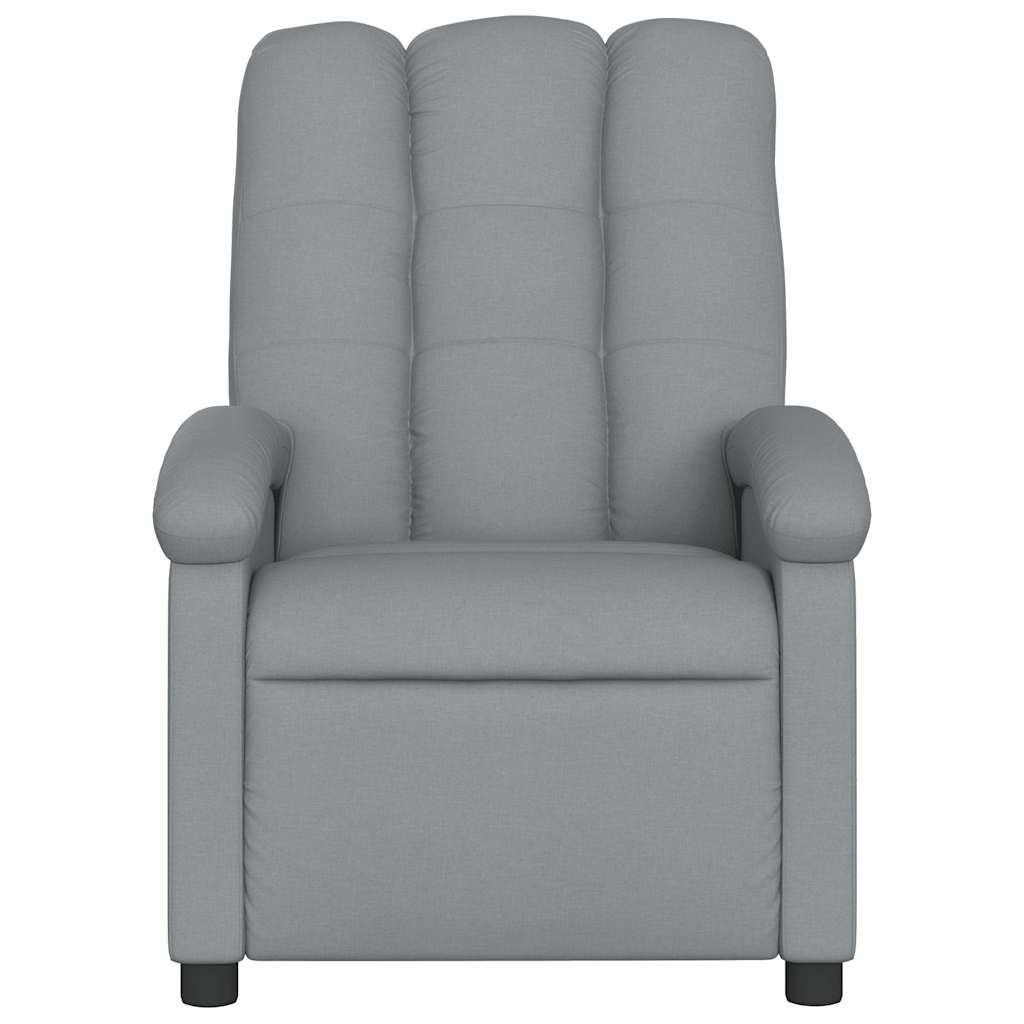 Fauteuil de massage inclinable Gris clair Tissu - XIOS