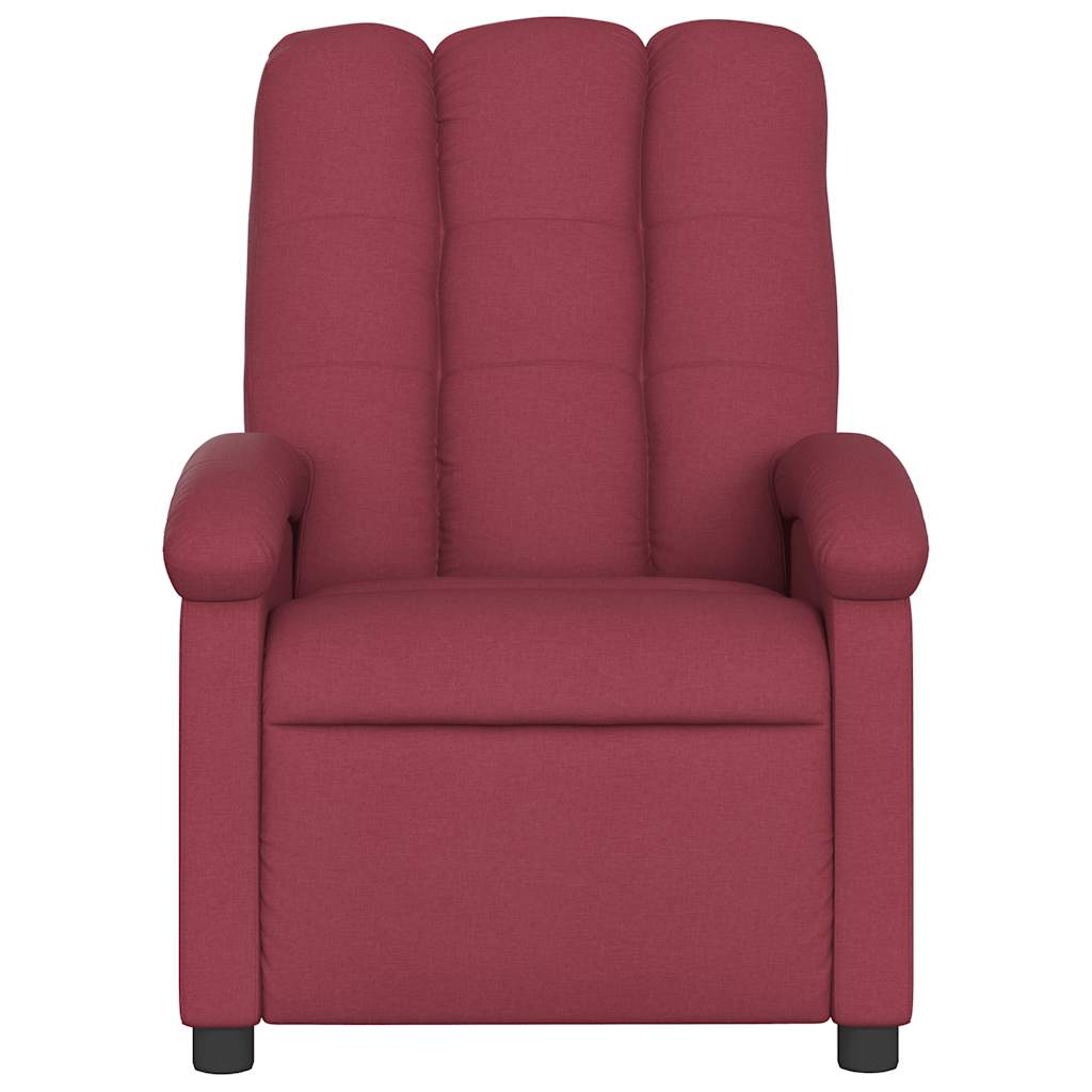 Fauteuil de massage inclinable Rouge bordeaux Tissu - XIOS