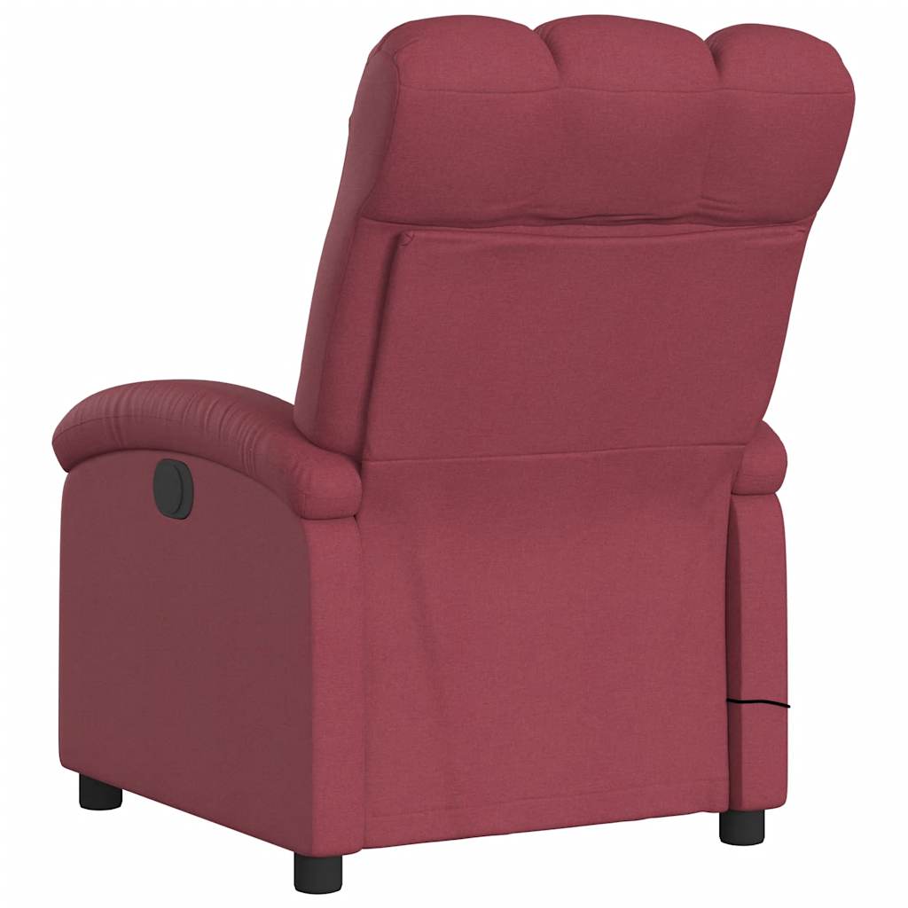 Fauteuil de massage inclinable Rouge bordeaux Tissu - XIOS