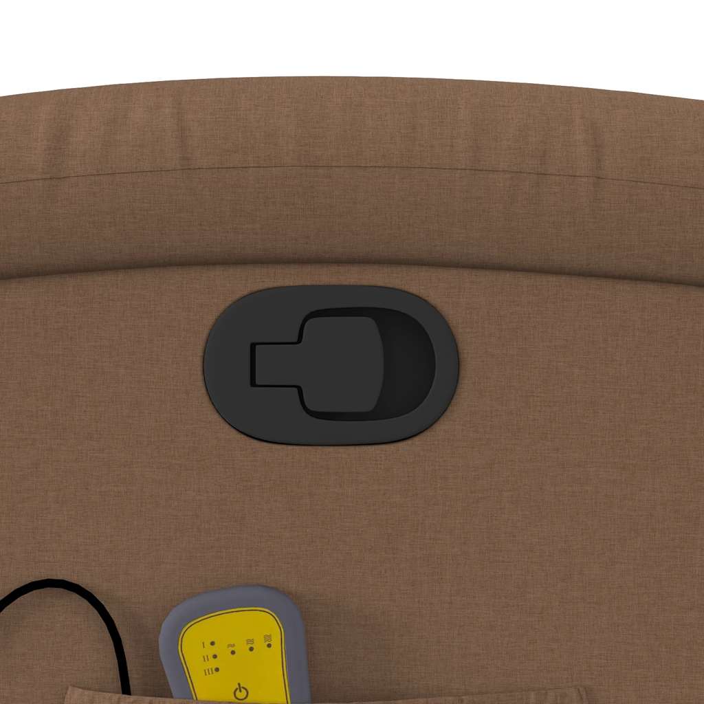 Fauteuil de massage inclinable Marron Tissu - XIOS