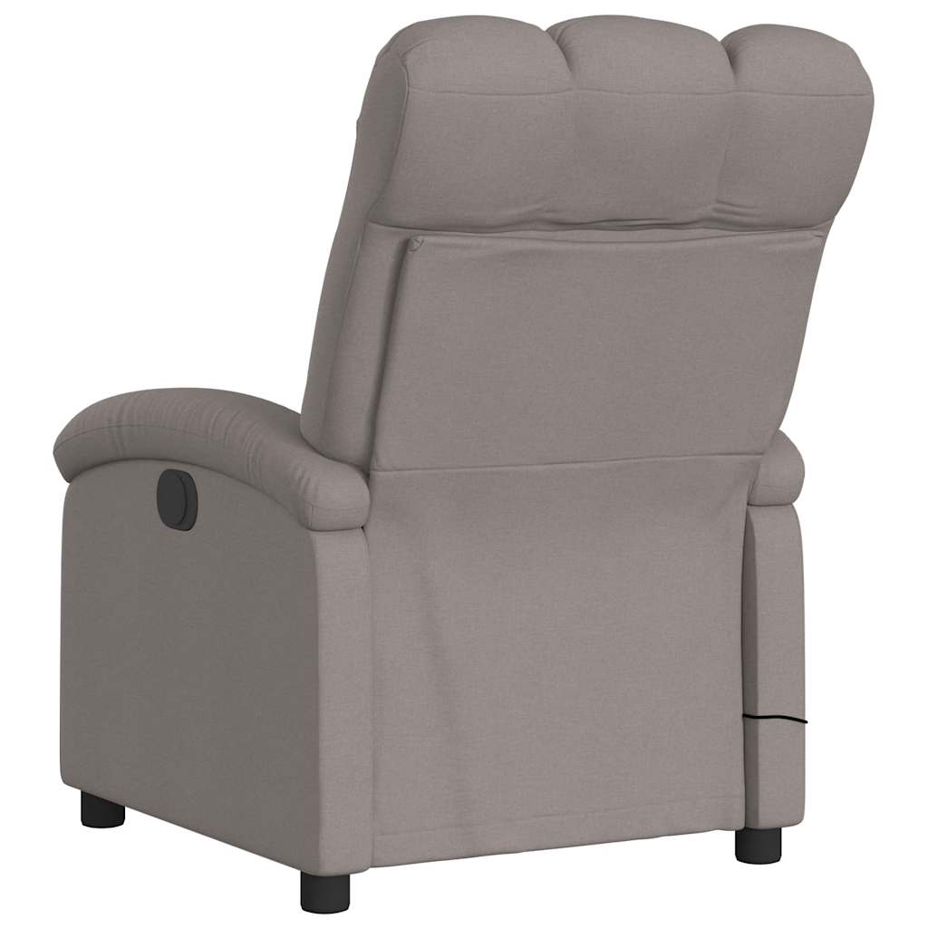 Fauteuil de massage inclinable Taupe Tissu - XIOS