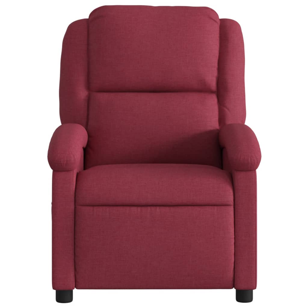 Fauteuil inclinable Rouge bordeaux Tissu - XIOS