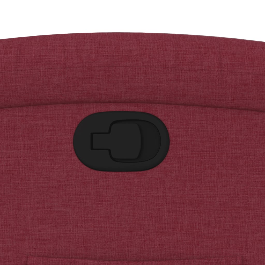 Fauteuil inclinable Rouge bordeaux Tissu - XIOS