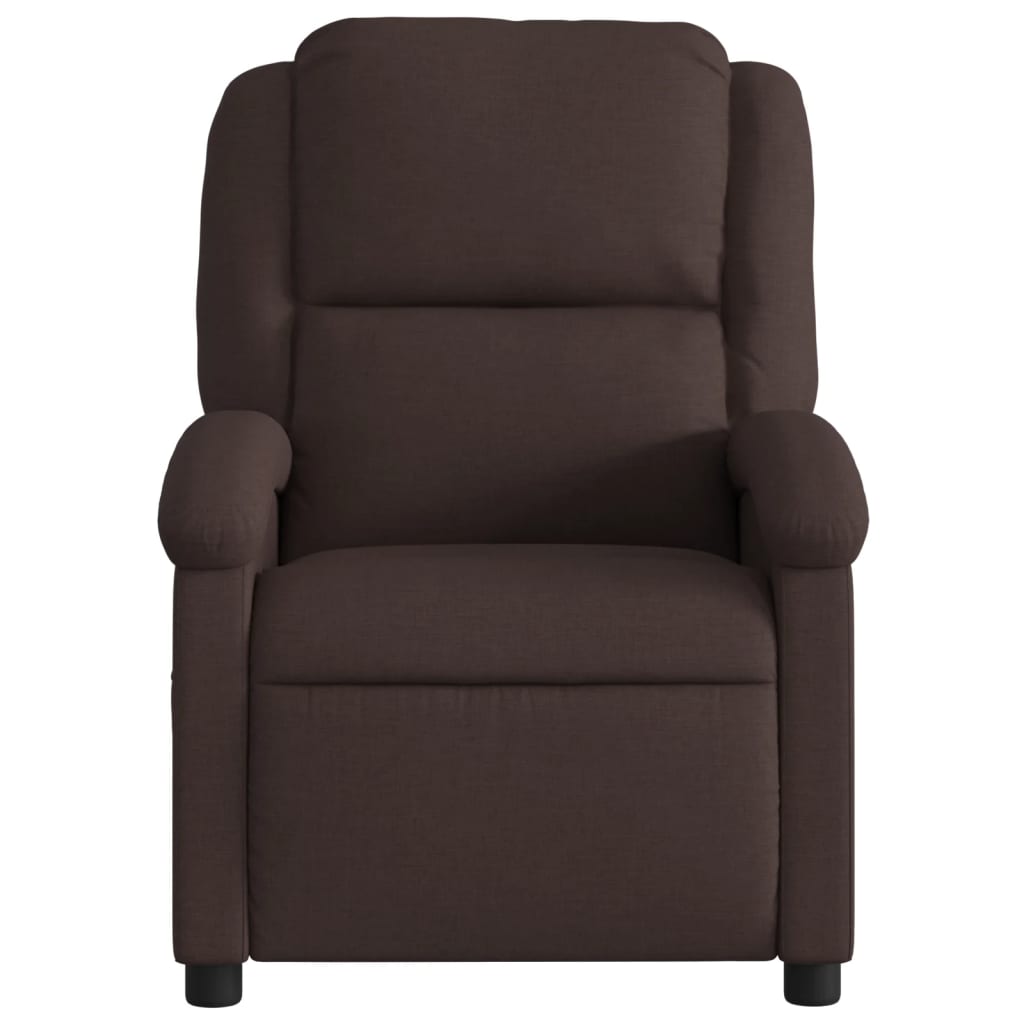Fauteuil inclinable Marron foncé Tissu - XIOS