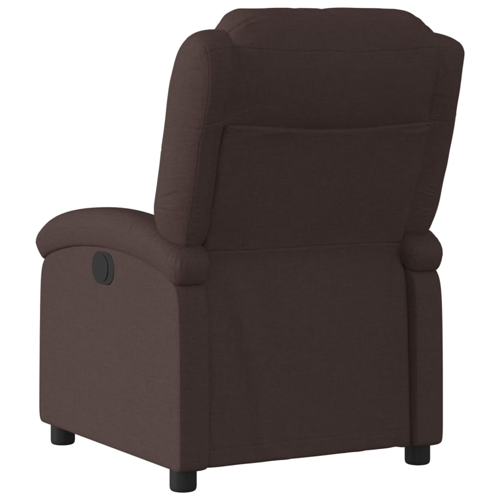 Fauteuil inclinable Marron foncé Tissu - XIOS