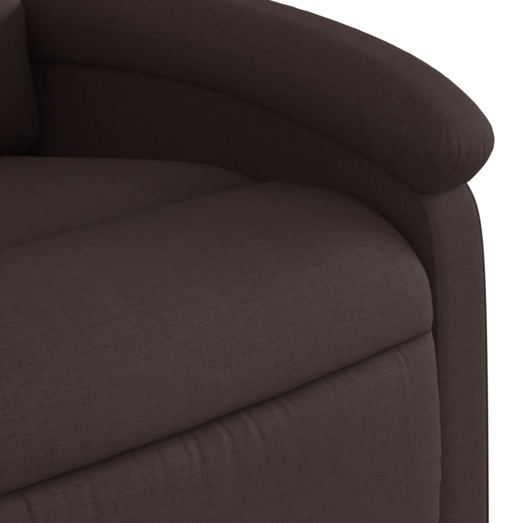 Fauteuil inclinable Marron foncé Tissu - XIOS