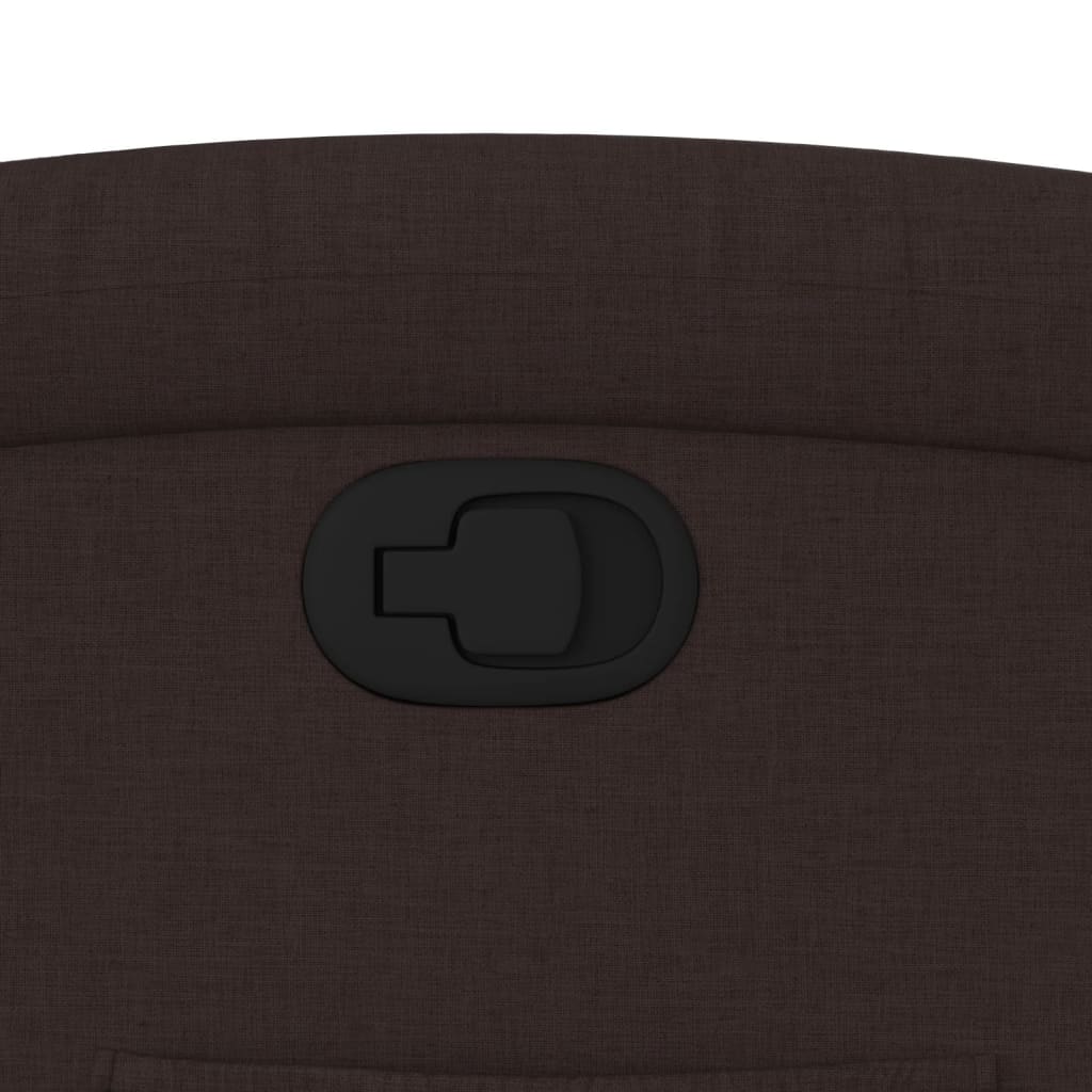 Fauteuil inclinable Marron foncé Tissu - XIOS