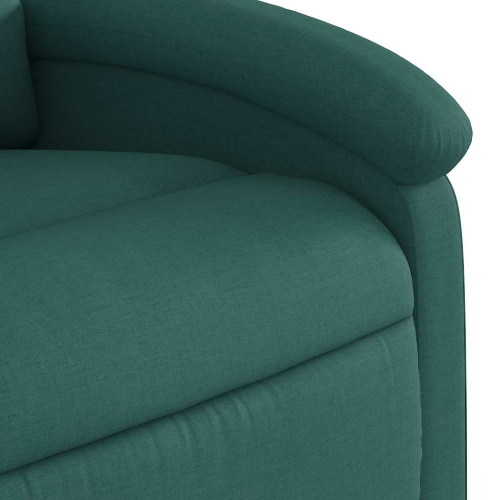 Fauteuil inclinable Vert foncé Tissu
