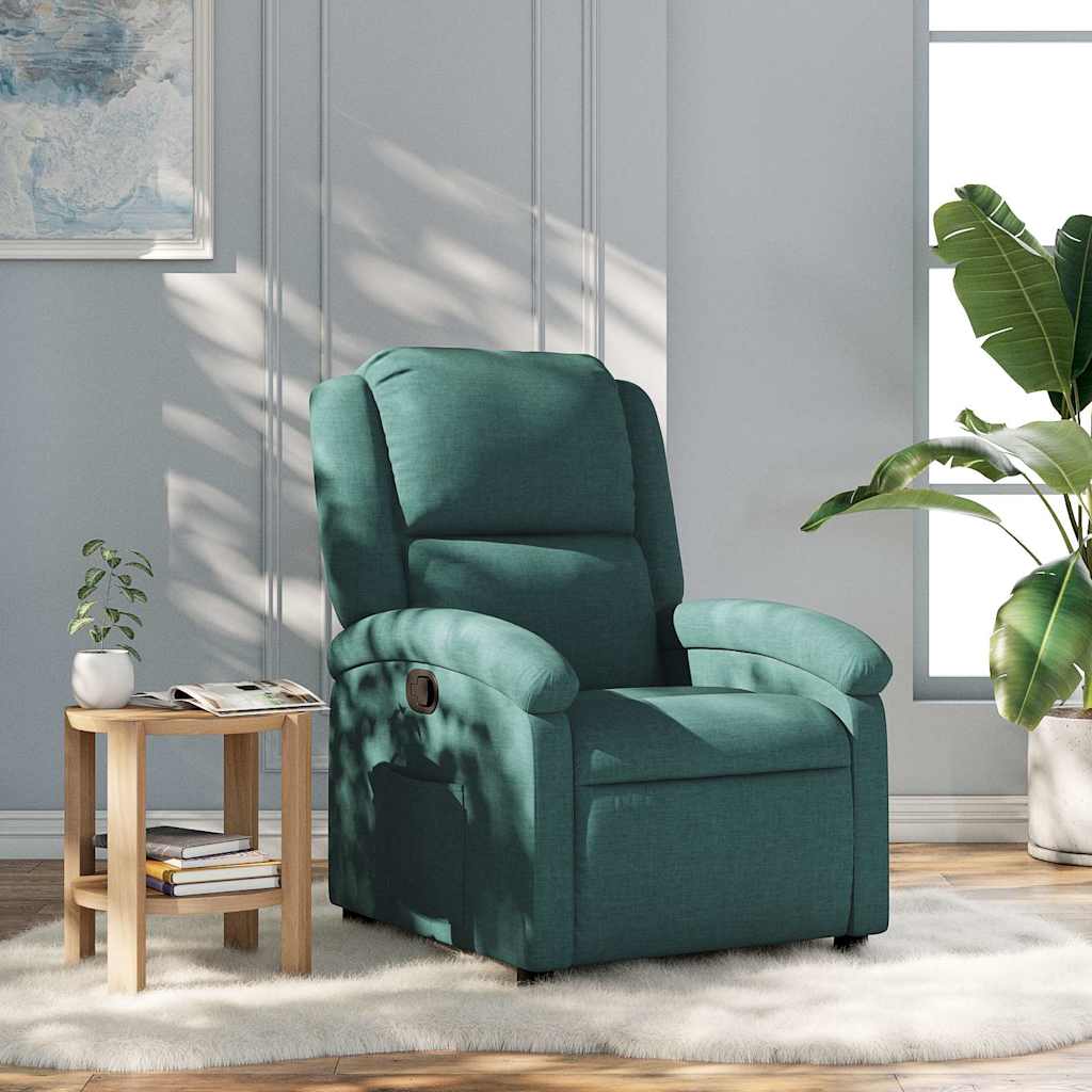 Fauteuil inclinable Vert foncé Tissu - XIOS