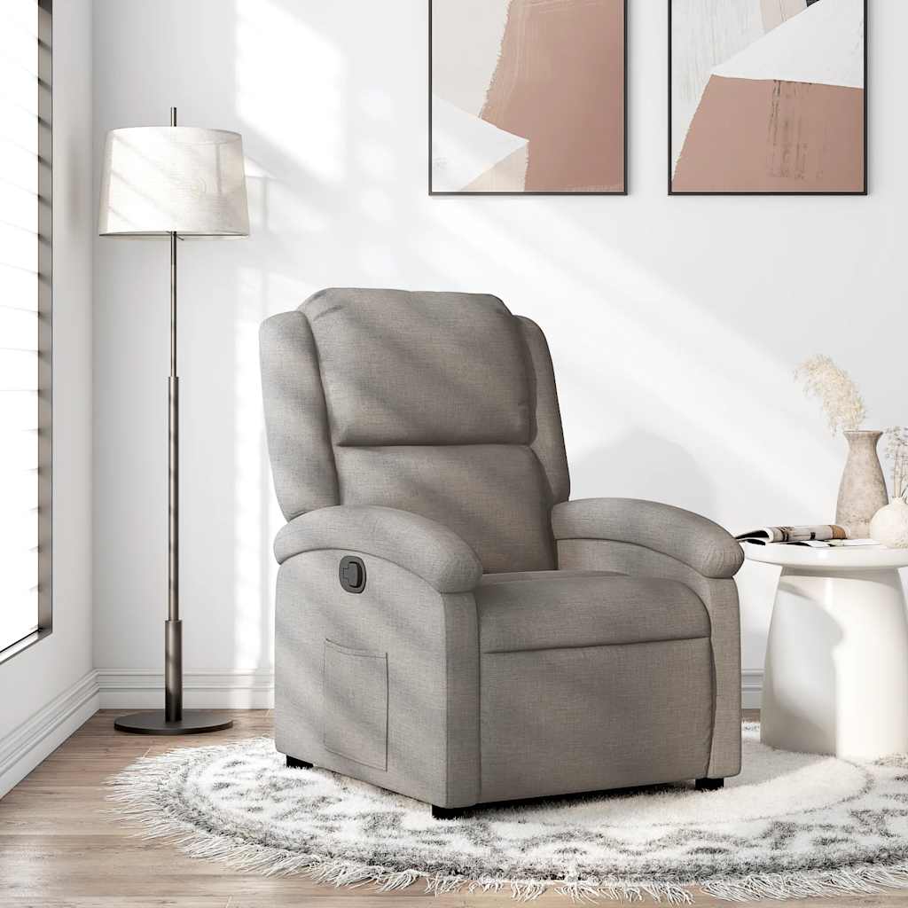 Fauteuil inclinable Taupe Tissu - XIOS