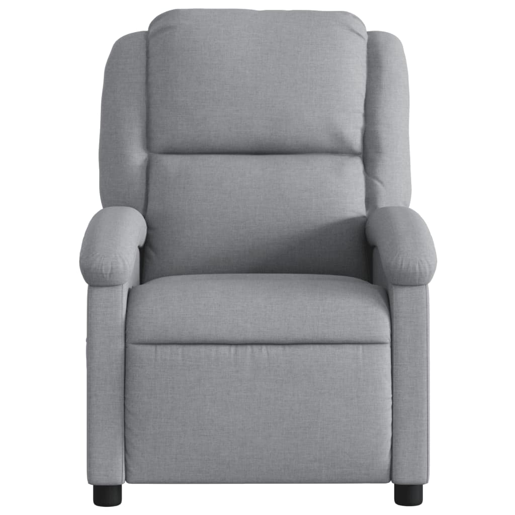 Fauteuil de massage inclinable Gris clair Tissu - XIOS