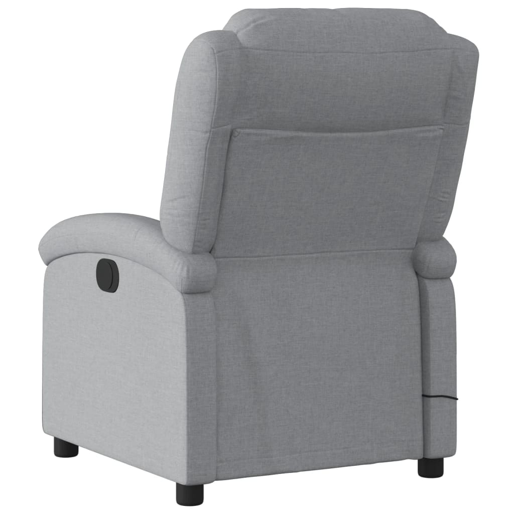 Fauteuil de massage inclinable Gris clair Tissu - XIOS