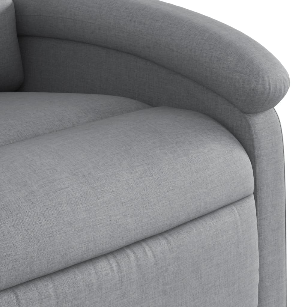 Fauteuil de massage inclinable Gris clair Tissu - XIOS