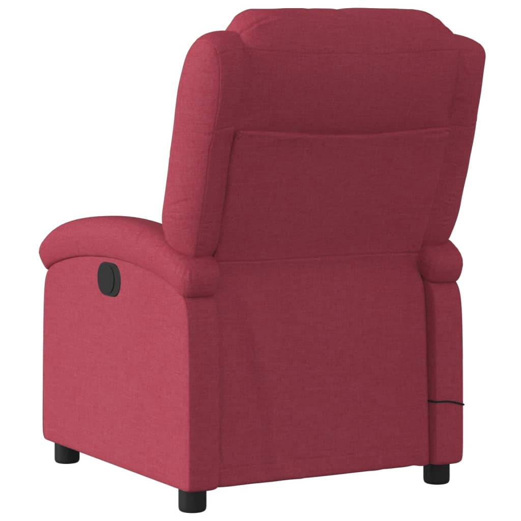 Fauteuil de massage inclinable Rouge bordeaux Tissu - XIOS