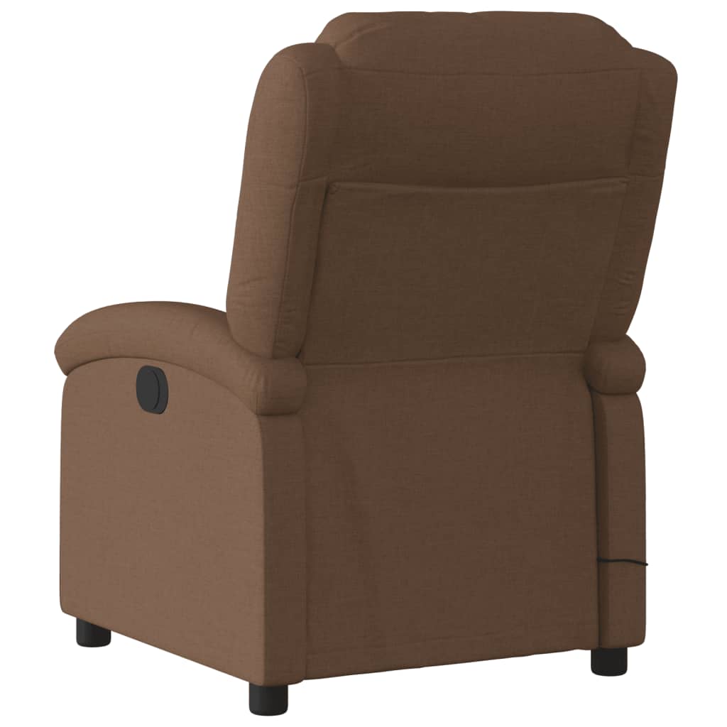 Fauteuil de massage inclinable Marron Tissu - XIOS