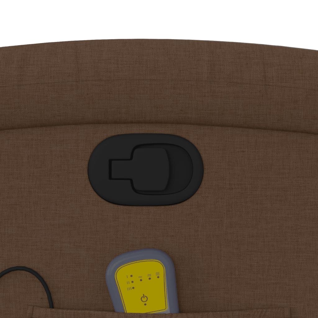 Fauteuil de massage inclinable Marron Tissu - XIOS