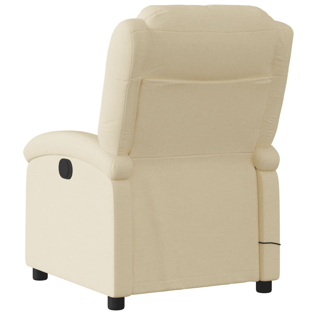 Fauteuil de massage inclinable Crème Tissu - XIOS