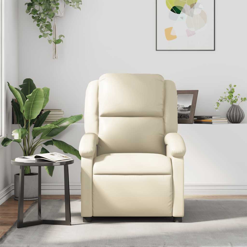Fauteuil inclinable Crème Similicuir - XIOS
