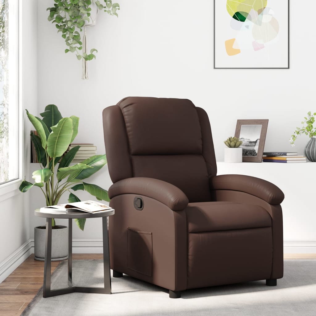 Fauteuil inclinable Marron Similicuir - XIOS