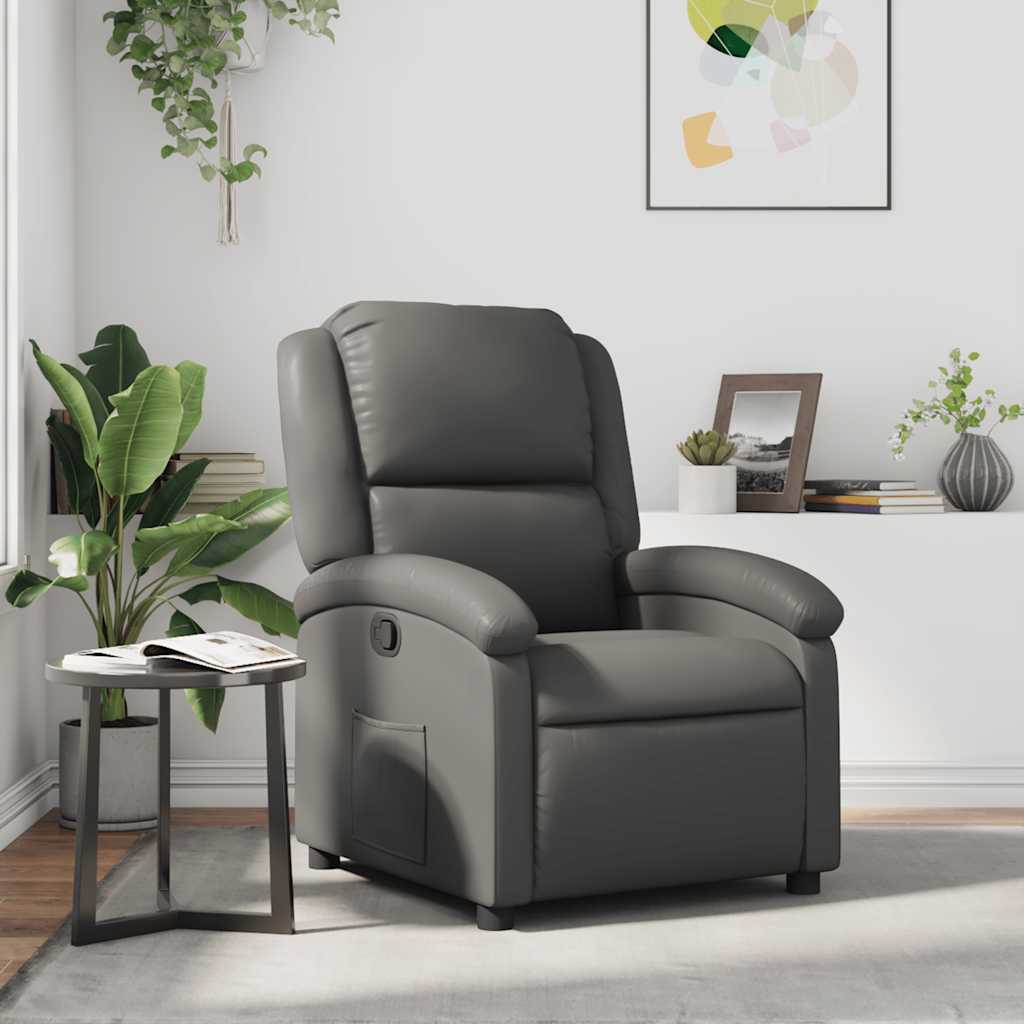 Fauteuil inclinable Gris Similicuir - XIOS