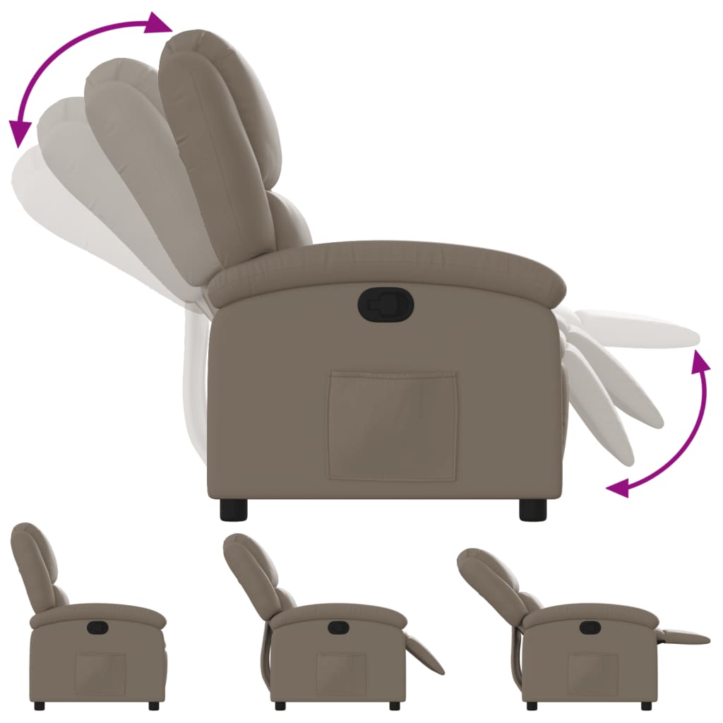 Fauteuil inclinable Cappuccino Similicuir - XIOS