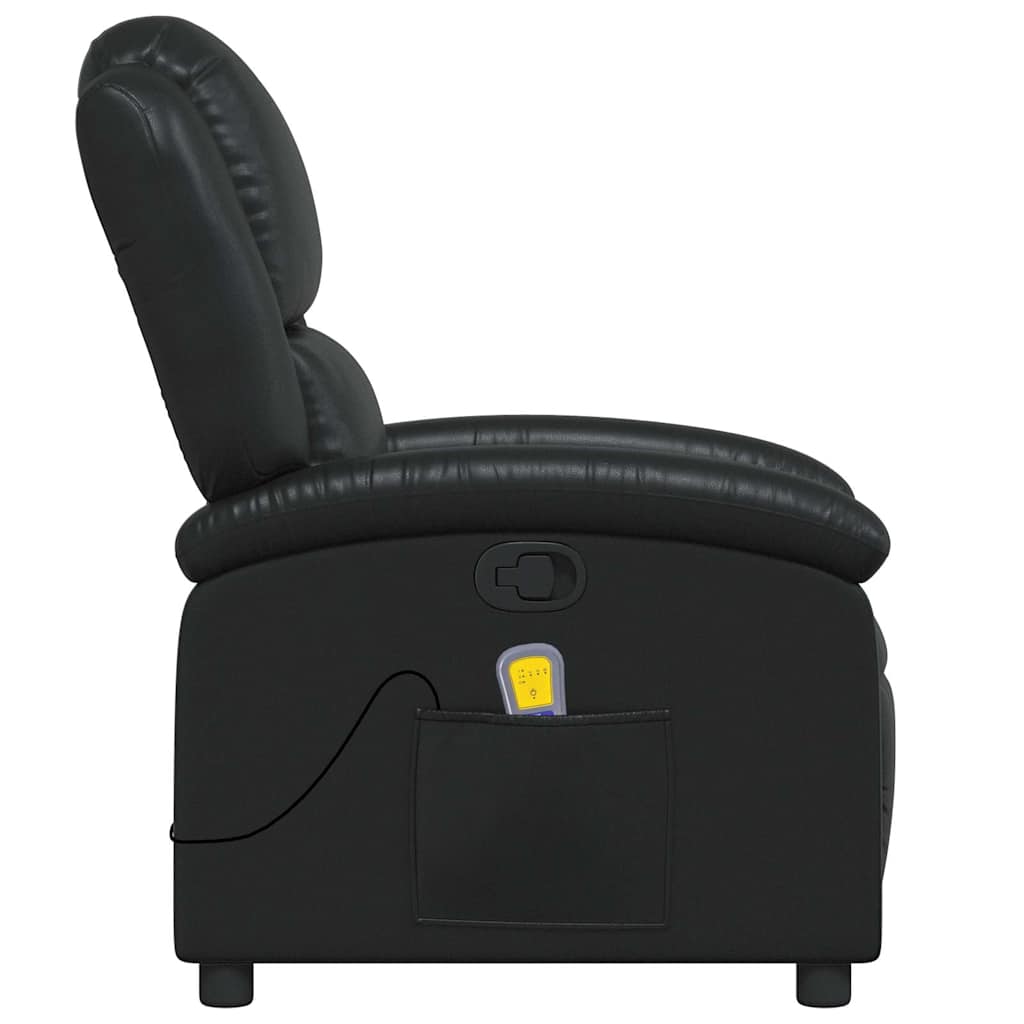 Fauteuil de massage inclinable Noir Similicuir - XIOS