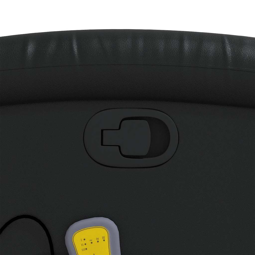 Fauteuil de massage inclinable Noir Similicuir