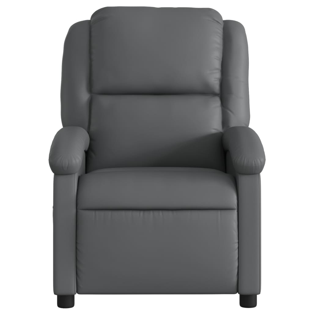Fauteuil de massage inclinable Gris Similicuir - XIOS