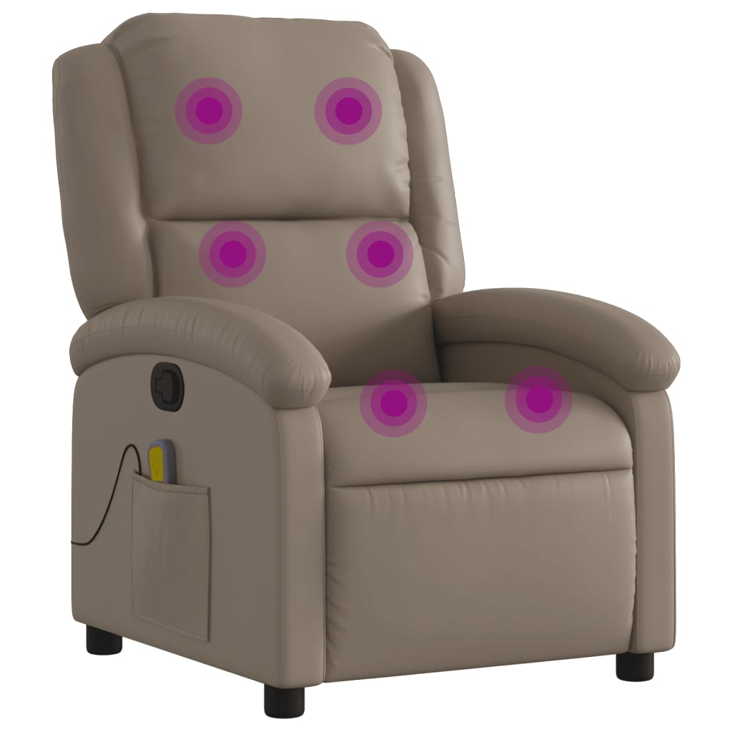 Fauteuil de massage inclinable Cappuccino Similicuir - XIOS