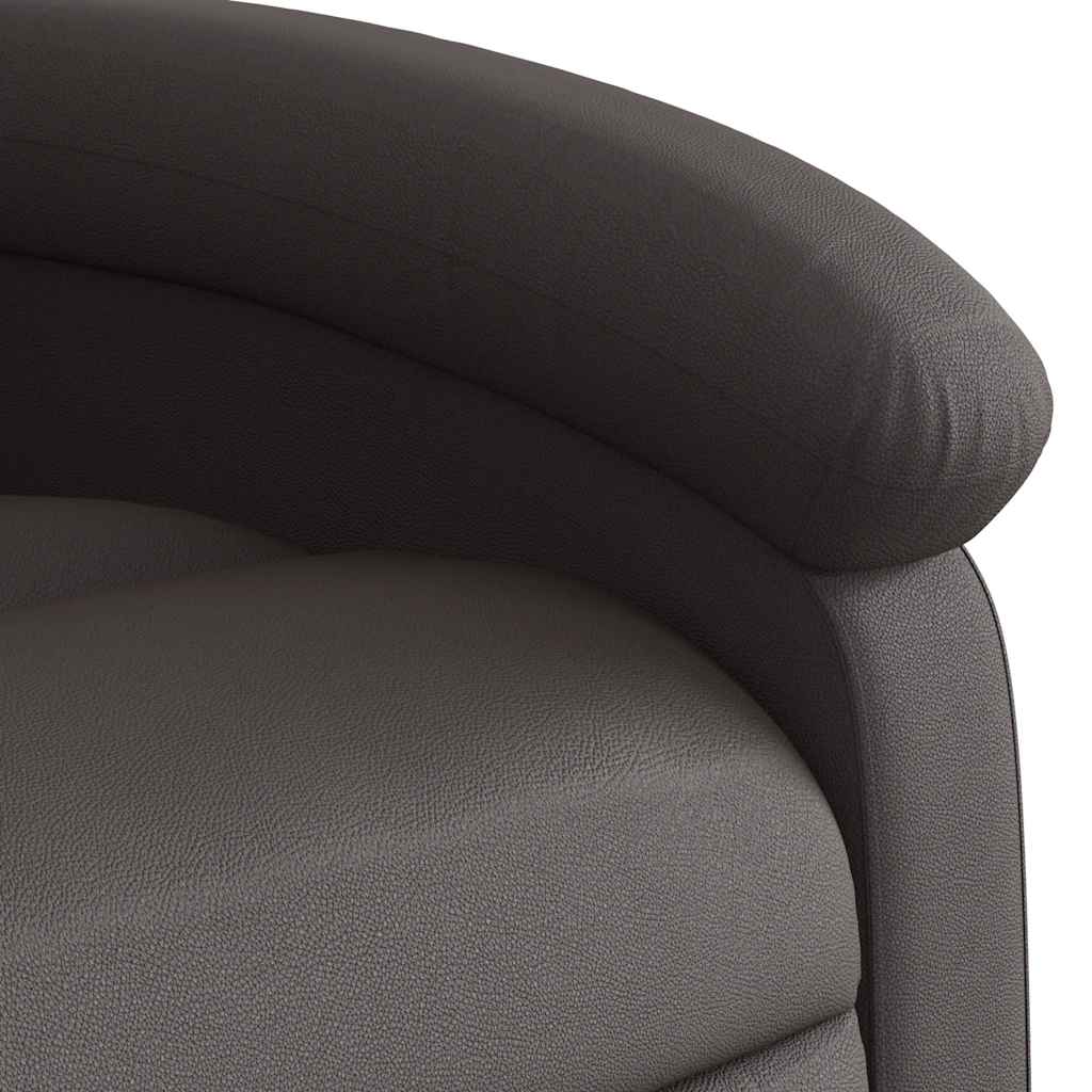 Fauteuil inclinable marron foncé cuir véritable - XIOS
