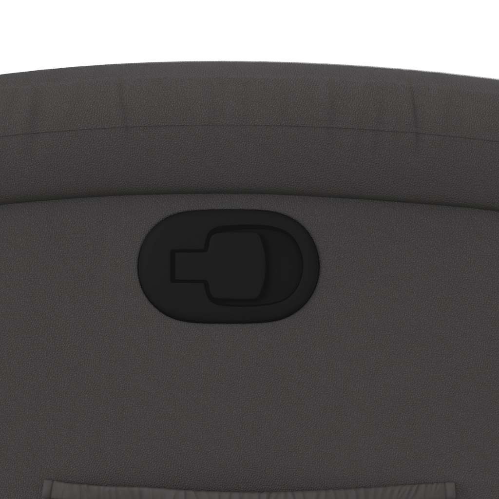 Fauteuil inclinable gris cuir véritable - XIOS